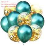 10 gaisa baloni - zaļa krāsa 