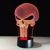 3D lampa Punisher