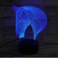 3D lampa Zirgs