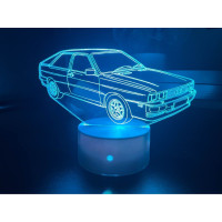 3D lampa Audi Quattro