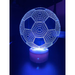 3D lampa Futbola bumba