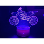 3D lampa Krosa Motocikls