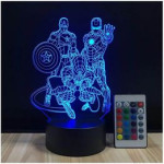 3D lampa Marvel Superheroes