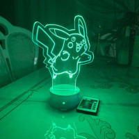 3D lampa Pokemon Pikachu 