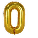 Gaisa balons - cipars "0" (100cm)  zelta 