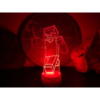 3D lampa Minecraft 